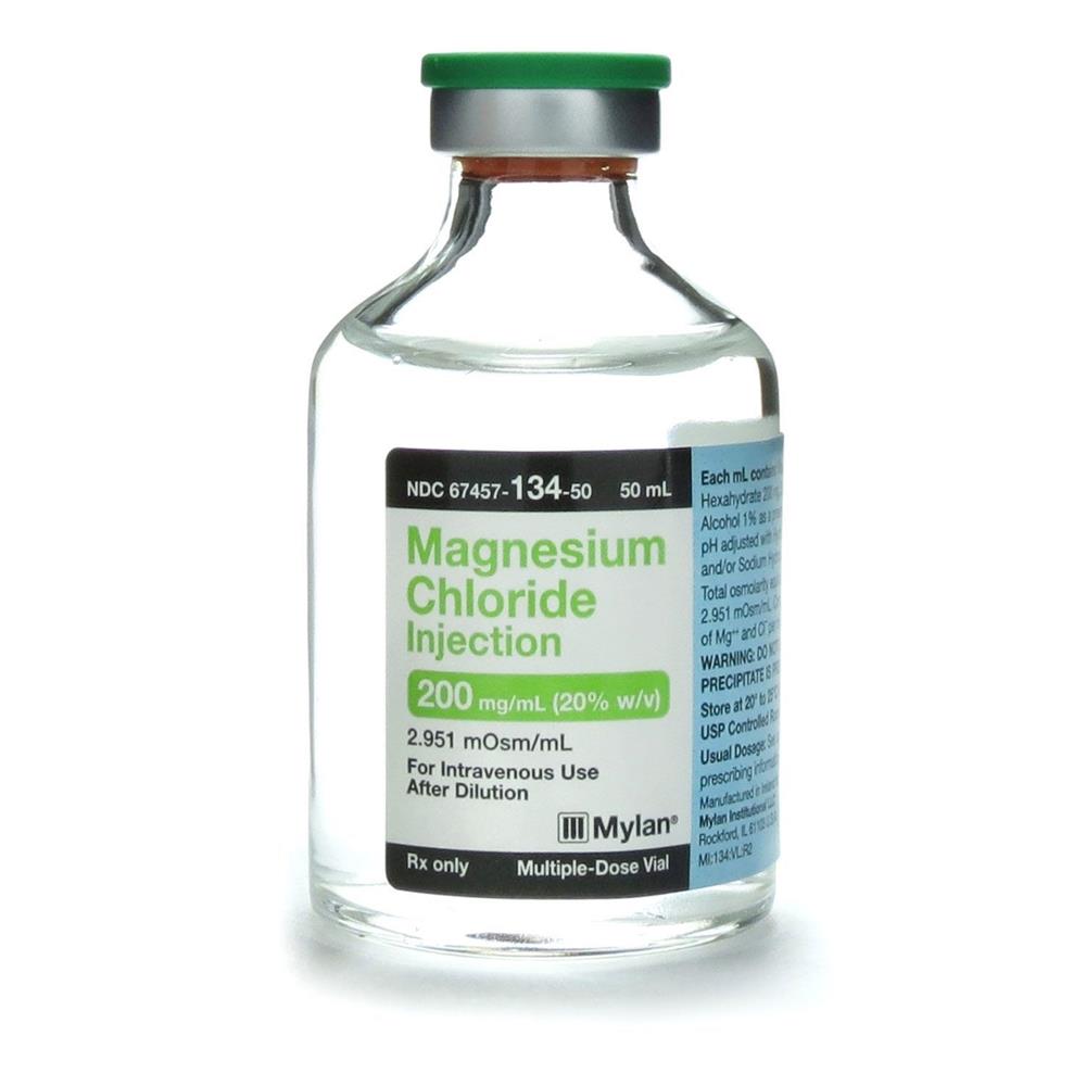 Magnesium Chloride, 200mg/mL MDV, 50mL/Vial